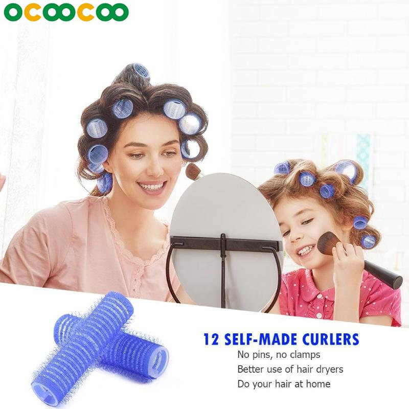 12 KOM automatski kontrolira valjke za kosu kako biste zgrabili kućni salon bilo koje veličine DIY alat za oblikovanje frizure boja nasumično poslana