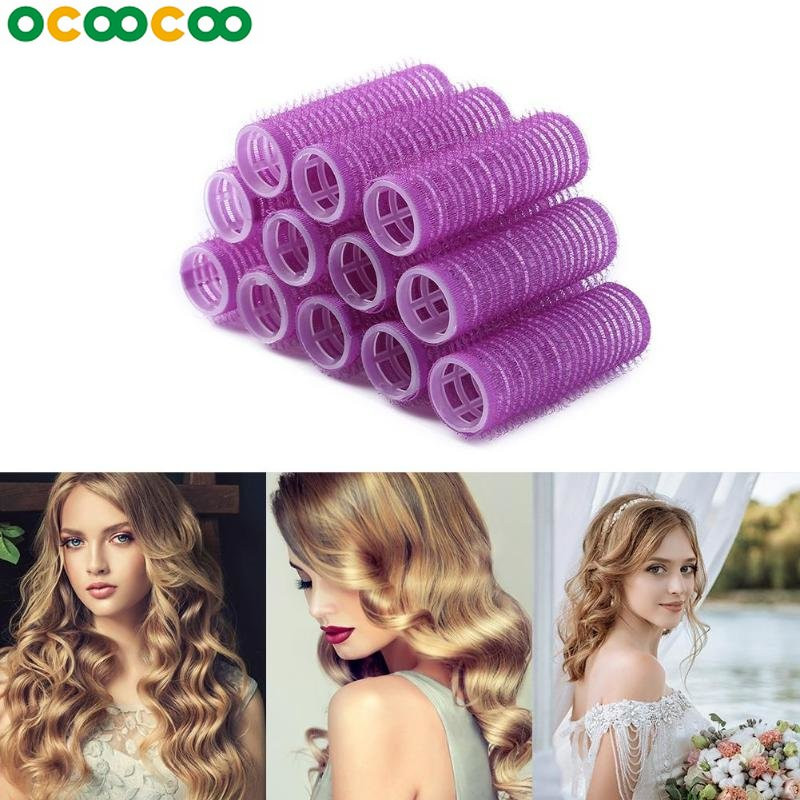 12 KOM automatski kontrolira valjke za kosu kako biste zgrabili kućni salon bilo koje veličine DIY alat za oblikovanje frizure boja nasumično poslana