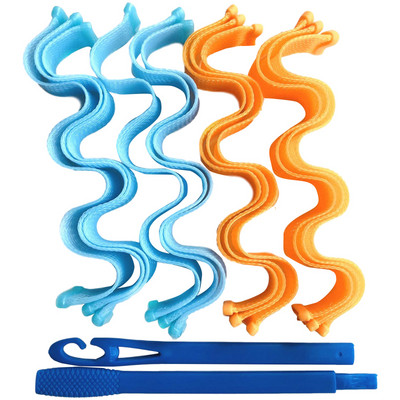 Traka za glavu bez grijanja Svilene kovrče Traka za kosu Uvijači za spavanje Meka traka za glavu 12 komada Uvijači za kosu Alat za oblikovanje kose