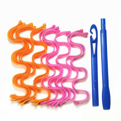 Traka za glavu bez grijanja Svilene kovrče Traka za kosu Uvijači za spavanje Meka traka za glavu 12 komada Uvijači za kosu Alat za oblikovanje kose