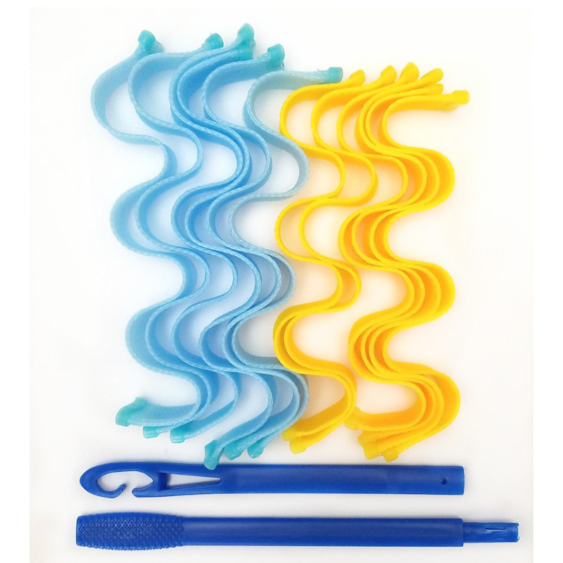 Traka za glavu bez grijanja Svilene kovrče Traka za kosu Uvijači za spavanje Meka traka za glavu 12 komada Uvijači za kosu Alat za oblikovanje kose