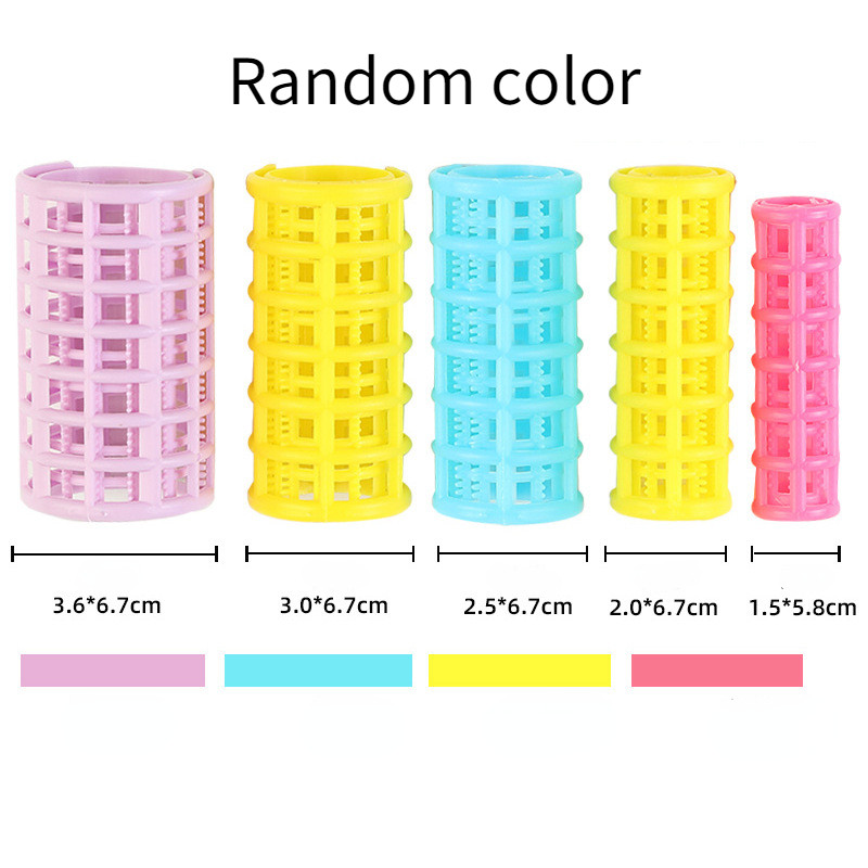 6-14gab/komplekts Matu ruļļi Liels satvēriena klipsi Lazy ruļļi Frizieris DIY Matu veidošanas rīki Skaistumkopšanas aksesuāri Izlases krāsa