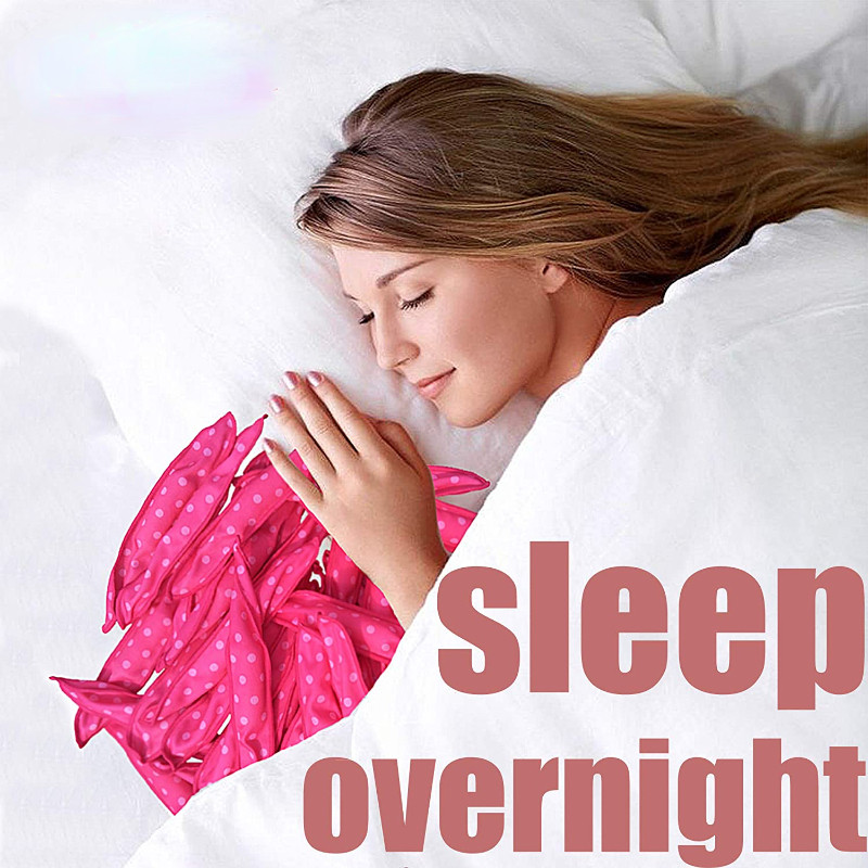 5/10 tk. Soft Sleep juukserullid padi käsnrullid, plekk ilma kuumuseta vahuga juukserullid üleöö juukserullid ilma kuumuseta lokirullid