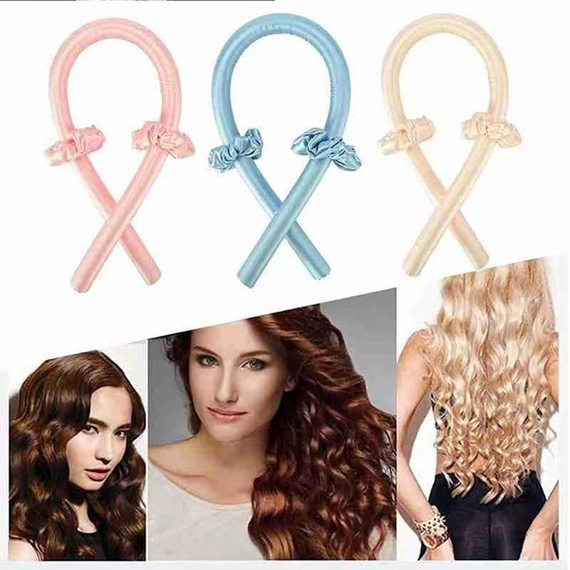 Heatless Curling Gofrējums matiem No Heat Curls Lente Sleeping Headband Curler modelētājs matu lokošanas lente Matu lokošanai