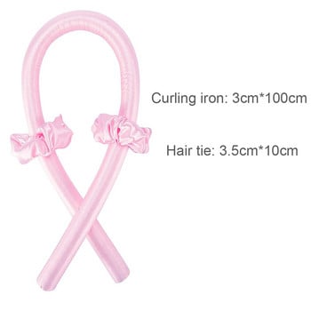 Heatless Rod για μπούκλες Headband Roller Hair No Heat Make Curls Slik Satin Soft Sleep Curlers Lazy Wave Formers Hair Styling Tools