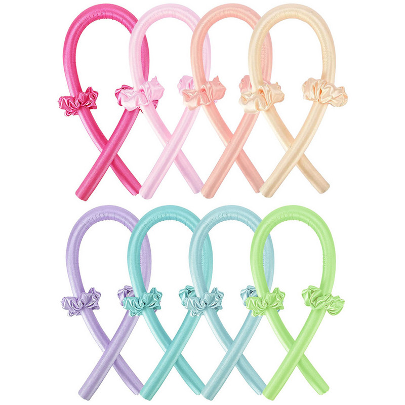 Šipka za kovrče bez zagrijavanja Traka za kosu Valjak bez topline Make Curls Slik Satin Soft Sleep Uvijači Lazy Wave Formers Alati za oblikovanje kose