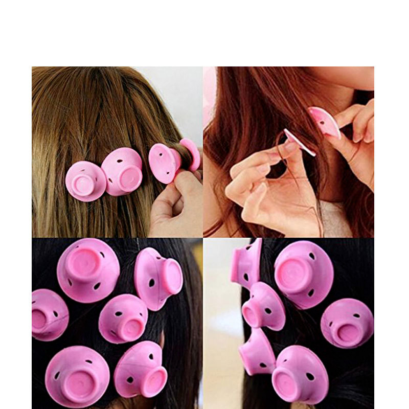 Valjci za njegu kose Čarobni silikonski uvijač za kosu Mekana guma Uvrnuta kosa Bez topline Bez kopče Uvijanje kose Styling DIY Alat Njega za spavanje