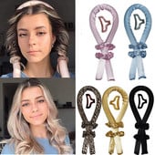 Slik Satin Heatless Hair Curler Headband για γυναίκες Περιτυλίγματος μαλλιών Κορδέλα μπούκλας για κορίτσια Scrunchies Headwear Αξεσουάρ μαλλιών μπούκλα