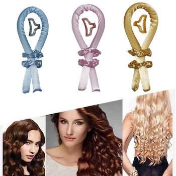 Slik сатенена лента за глава с маша за коса за жени Hair Wrap Curling Ribbon Girls Scrunches Шапки Аксесоари за коса лента за къдрици