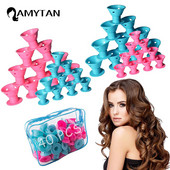 20/40 τεμ. Μαλακό καουτσούκ σιλικόνης Heatless Hair Rollers Magic Hair Rollers Clips Don't Hurt Hair Curls Εργαλεία styling DIY Γυναικεία κορίτσια