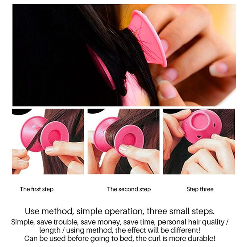 20/40 τεμ. Μαλακό καουτσούκ σιλικόνης Heatless Hair Rollers Magic Hair Rollers Clips Don't Hurt Hair Curls Εργαλεία styling DIY Γυναικεία κορίτσια