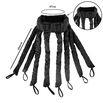 Octopus Heatless Curling Rod peapael Juuste lokirull ilma kuumuseta peapaela reguleeritav eemaldatav juukserulli peapael pikkadele juustele