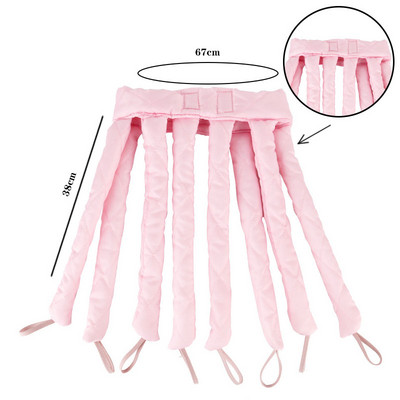 Octopus Heatless Curling Rod peapael Juuste lokirull ilma kuumuseta peapaela reguleeritav eemaldatav juukserulli peapael pikkadele juustele