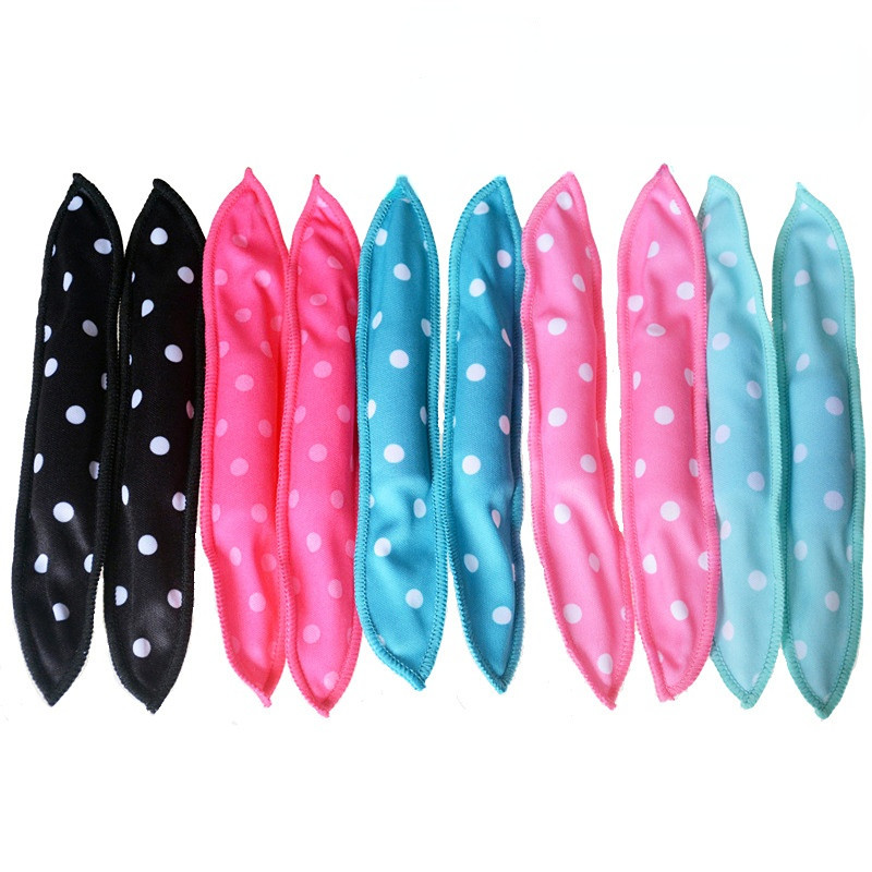 10 gab. matu ruļļi Mīksta miega spilvena matu ruļļi komplekts Labākais elastīgais putu un sūkļa burvju matu kopšanas līdzeklis DIY matu veidošanas rīki