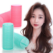 6 τμχ Nature Fluffy Hair Heatless μπούκλες Rollers No Heat Hair Styling Tools for Women Fixed Self Grip Curly Hai Covering Tools