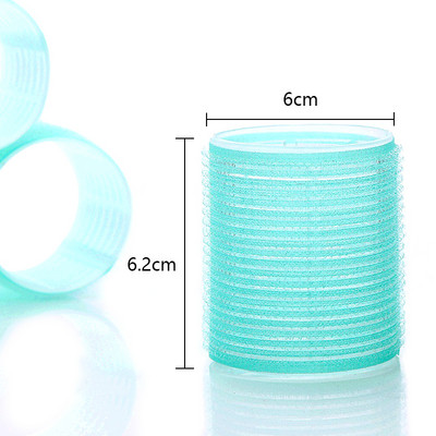 6 τμχ Nature Fluffy Hair Heatless μπούκλες Rollers No Heat Hair Styling Tools for Women Fixed Self Grip Curly Hai Covering Tools