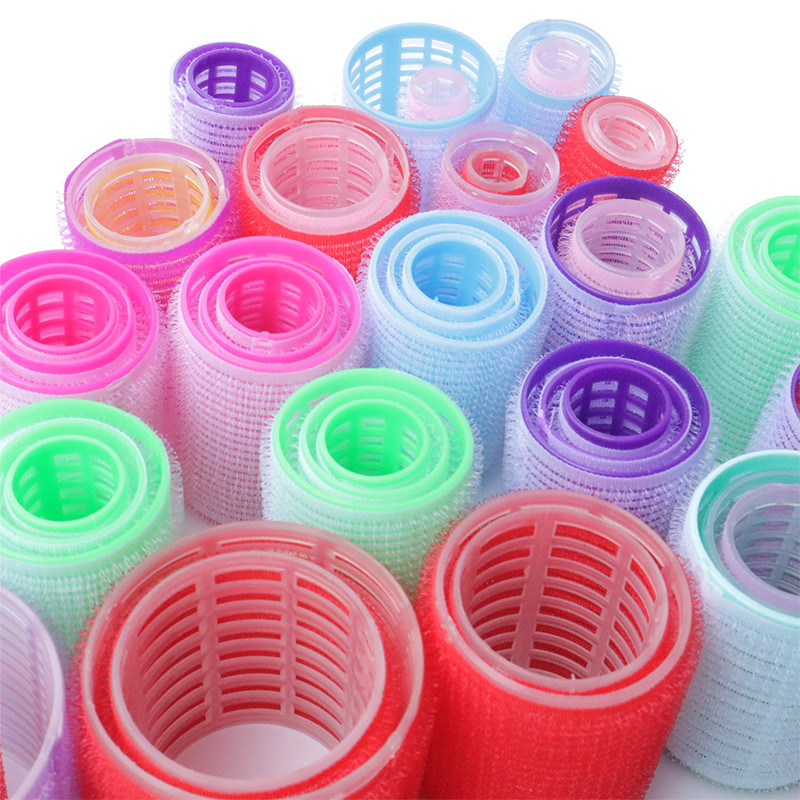 6 τμχ Nature Fluffy Hair Heatless μπούκλες Rollers No Heat Hair Styling Tools for Women Fixed Self Grip Curly Hai Covering Tools