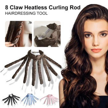 Lazy Hair Curler Hair Rollers Heatless Curling Rod Headband No Heat Silk Ribbon Curls Sleeping Wave Formers Hair Styling Tools
