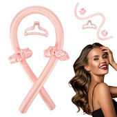 Sieviešu bezkarsuma kērlinga ruļļi stieņa galvas saite gariem matiem liela mīksta zīda putas bez karstuma rullīšiem Cirtaini veidojoša lente miega ruļļi