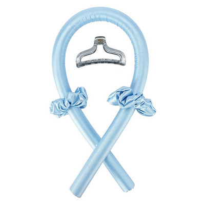 Sieviešu bezkarsuma kērlinga ruļļi stieņa galvas saite gariem matiem liela mīksta zīda putas bez karstuma rullīšiem Cirtaini veidojoša lente miega ruļļi