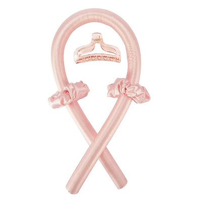 Sieviešu bezkarsuma kērlinga ruļļi stieņa galvas saite gariem matiem liela mīksta zīda putas bez karstuma rullīšiem Cirtaini veidojoša lente miega ruļļi