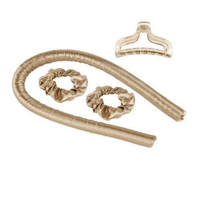 Sieviešu bezkarsuma kērlinga ruļļi stieņa galvas saite gariem matiem liela mīksta zīda putas bez karstuma rullīšiem Cirtaini veidojoša lente miega ruļļi