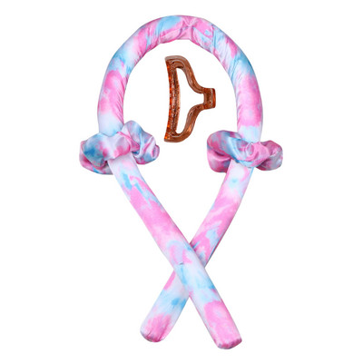 Bez karstuma cirtas Lente Nekarsējama kērlinga stieņa galvas saite cirtas zīda lente slinki ruļļi matu rullīši miega mīksti viļņu veidotāji