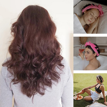 ΝΕΑ Heatless μπούκλα κεφαλόδεσμος No Heat Hair Curlers Lazy Bow Rollers Hair Sleeping Soft Heatless μπούκλες DIY Εργαλείο styling μαλλιών