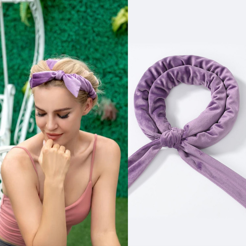 NOVO Uvijači za kosu bez zagrijavanja Uvijači za kosu bez zagrijavanja Lazy Bow Uvijači za kosu Sleeping Soft Heatless Curls DIY alat za oblikovanje kose