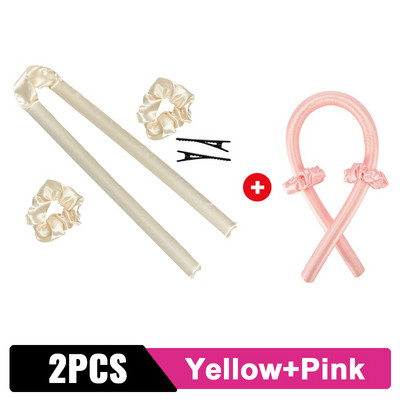 Heatless Curling Rod Bandă Lazy Curler Bentita Bucle Panglică de mătase Dormit Moale Wave Formers Modelare DIY Instrument de coafat