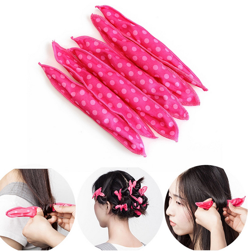 10 gab. matu ruļļi Mīksta miega spilvena matu rullīšu komplekts Labākais elastīgo putu un sūkļa burvju matu kopšanas līdzeklis DIY matu veidošanas rīki