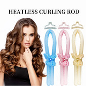 Reducere fierbinte Femei dormind moale, fără căldură, curling Rod Bandă pentru păr Curling Ribbon Face părul ondulat