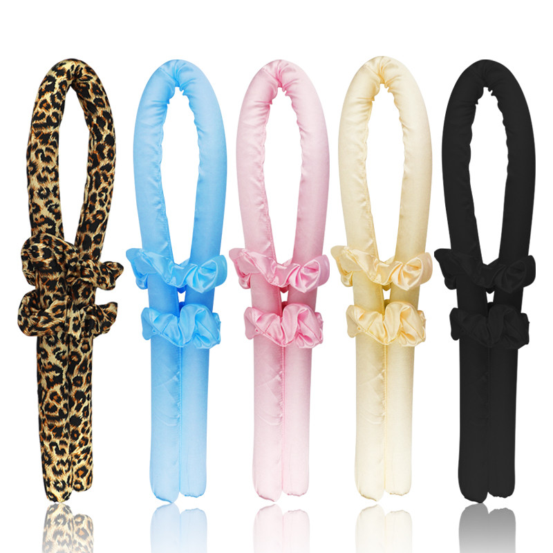 Karštas išpardavimas Moterims miegančios minkštos, nešildomos garbanojimo strypo galvos juostelė plaukams garbanoti