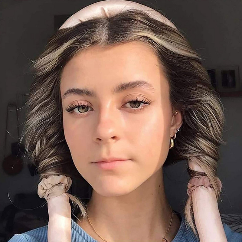 Heatless štap za kovrče Traka za glavu Lazy Curler Set No Heat Curls Svilena vrpca Uvijači za kosu Mekana traka za spavanje Valoviti uvijači za kosu