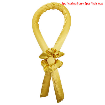 Nekarsējama kērlinga stieņa galvas saite Lazy Curler Zīda kērlinga lente Zīda kērlinga lente Karstuma matu kērlinga lente Padara matus cirtainus