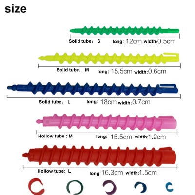 26PCS Plastični valjci za oblikovanje kose Uvijač Spiralne šipke za trajnu Šipke Salon Frizerski alati Brijač Rotirajući vijak Alat za oblikovanje kose