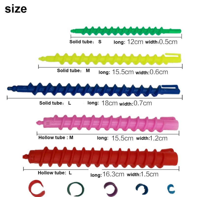26PCS Plastični valjci za oblikovanje kose Uvijač Spiralne šipke za trajnu Šipke Salon Frizerski alati Brijač Rotirajući vijak Alat za oblikovanje kose
