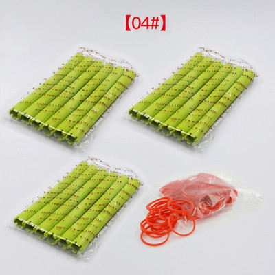 18 kom/set 14*160 mm uvijači za ekstra dugu kosu s gumicama Šipke za hladnu trajnu Šipke za uvijače Kopča za uvijanje kose Frizerski pribor 1551