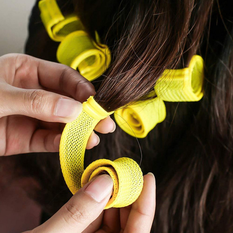 7 različitih veličina 18 kom/set plastičnih uvijača za kosu promjera 2,5 CM Novi čarobni uvijač za kosu DIY Bendy uvijači Alati za oblikovanje kose