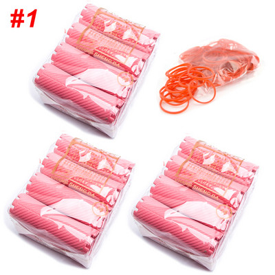 3 paketa/set 25 mm štapići za trajnu kosu s gumicama Kit Hladna trajna šipka Plastični uvijači Valjci Set Wave Fluffy Corn Hair 1507