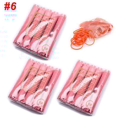 3 paketa/set 25 mm štapići za trajnu kosu s gumicama Kit Hladna trajna šipka Plastični uvijači Valjci Set Wave Fluffy Corn Hair 1507