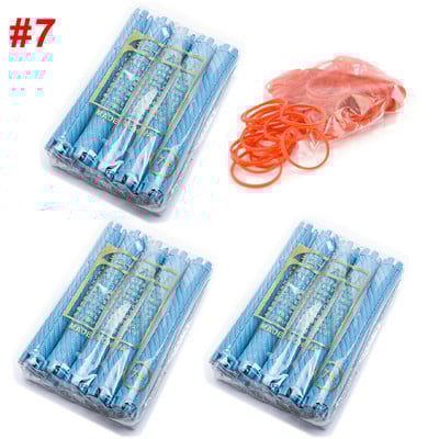 3 paketa/set 25 mm štapići za trajnu kosu s gumicama Kit Hladna trajna šipka Plastični uvijači Valjci Set Wave Fluffy Corn Hair 1507