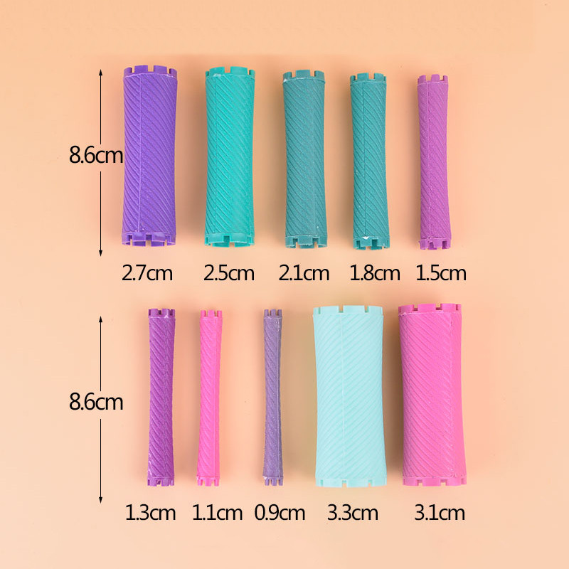 3 paketa/set 25 mm štapići za trajnu kosu s gumicama Kit Hladna trajna šipka Plastični uvijači Valjci Set Wave Fluffy Corn Hair 1507