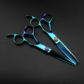 Profesionalios JP 440c plieninės 6'' žalios žirklės plaukų žirklės kirpimas kirpimo įrankiai plaukų kirpimas retinimo žirklės kirpyklos žirklės