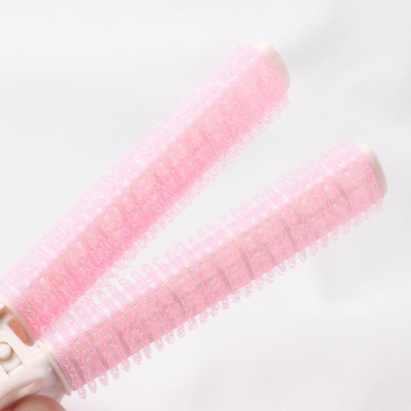 2 gab Bangs matu saknes pūkains matu sprādzes slinks matu sprādzes Matu tops veidošanas lokošanās mucas portatīvie korejiešu matu sprādzes matu ruļļi