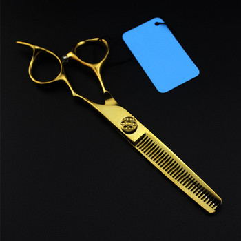 професионална япония 440c 6-инчови златни ножици за коса комплект фризьорски makas ножици за подстригване тънки ножици фризьорски ножици