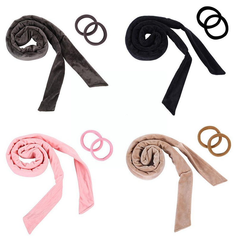 1kom Traka za uvijanje kose Traka za glavu Bez topline Kovrče za lijene kose Meke valjke za uvojke Šipka DIY Stiliziranje za spavanje Alati bez topline Wave Formers M8P0