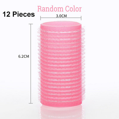 Nekarsējami matu ruļļi 12 gab. Pašsaķeres lokošanās DIY No Heat Magic cirtaini matu ruļļi Sieviešu salons Skaistums frizieru veidošanas rīki