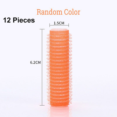 Nekarsējami matu ruļļi 12 gab. Pašsaķeres lokošanās DIY No Heat Magic cirtaini matu ruļļi Sieviešu salons Skaistums frizieru veidošanas rīki