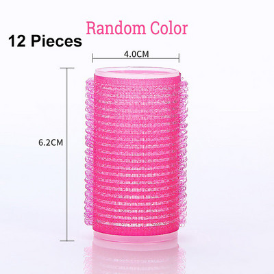 Nekarsējami matu ruļļi 12 gab. Pašsaķeres lokošanās DIY No Heat Magic cirtaini matu ruļļi Sieviešu salons Skaistums frizieru veidošanas rīki